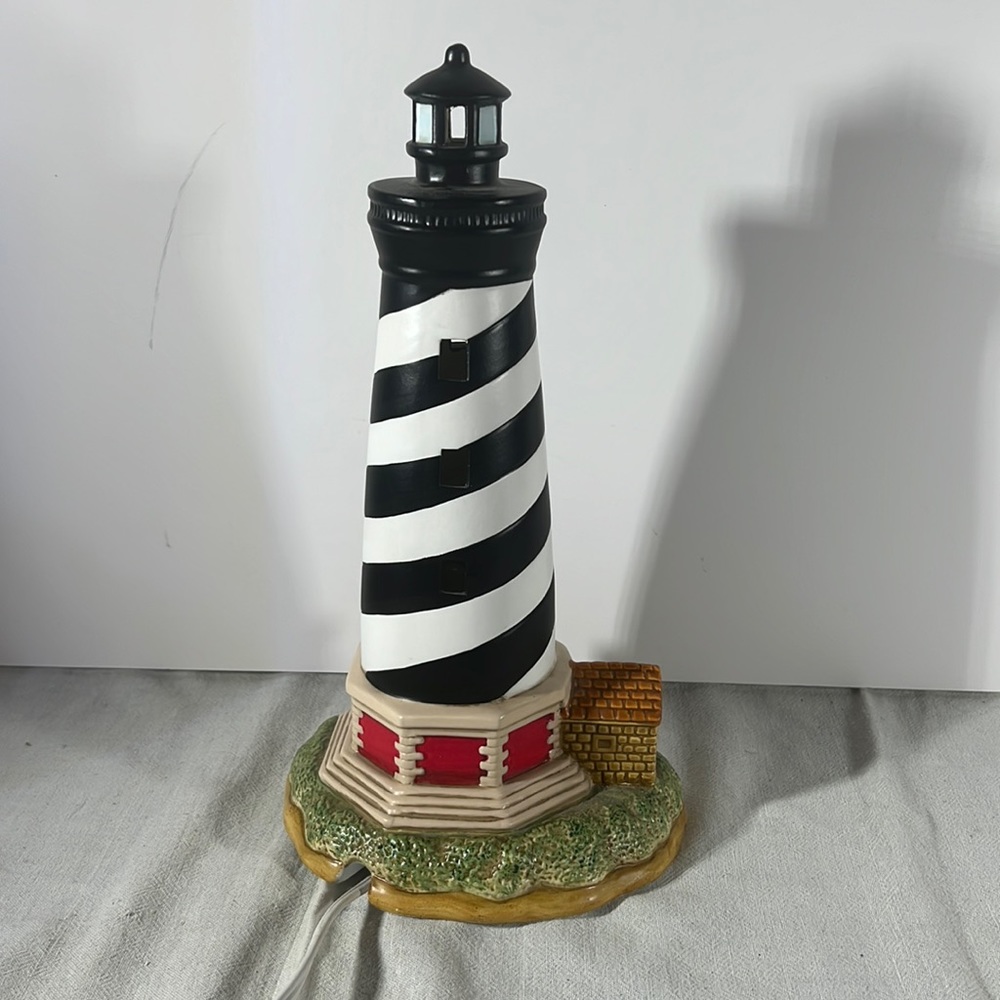 Lighthouse lamp figurine